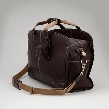 LANCEL, a brown leather bag.