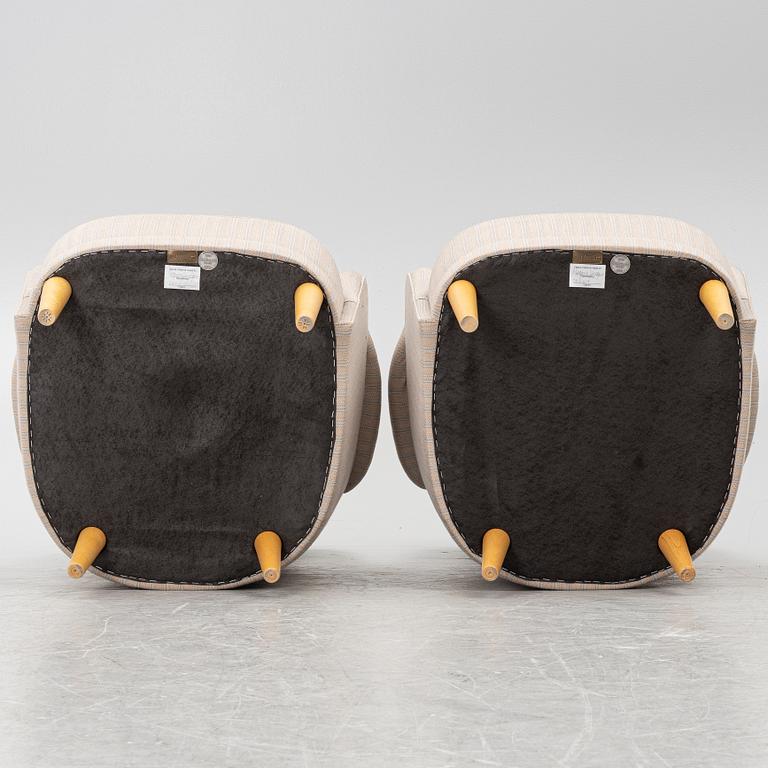 Carl Malmsten, armchairs, a pair, "Samsas".