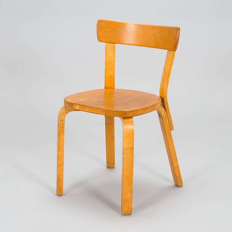 Alvar & Aino Aalto, kirjoituspöytä ja tuoli, malli "69", Artek, 1950/60/70-luku.