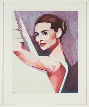 Cecilia Sikström, lithograph in colours, signed 87/190.