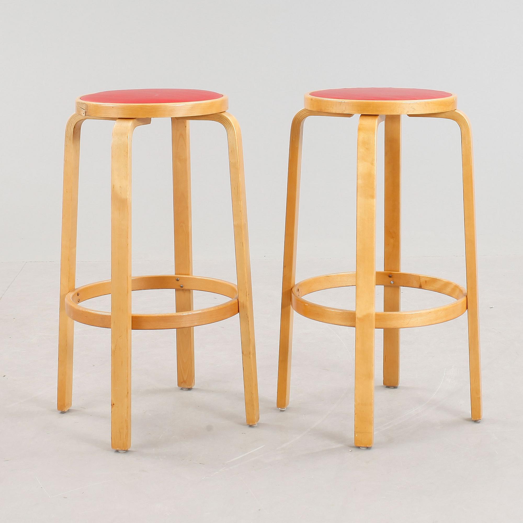BARPALLAR, ett par, Alvar Aalto, Svenska AB Artek Hedemora, 1946-56.