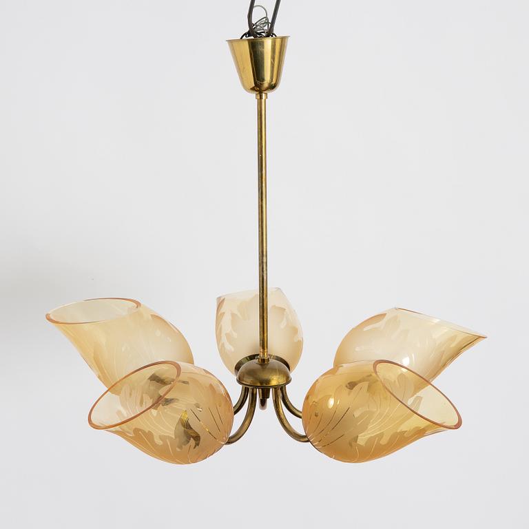 Carl Erik Bodén, ceiling light, Swedish Modern, Glössner, 1940s/50s.