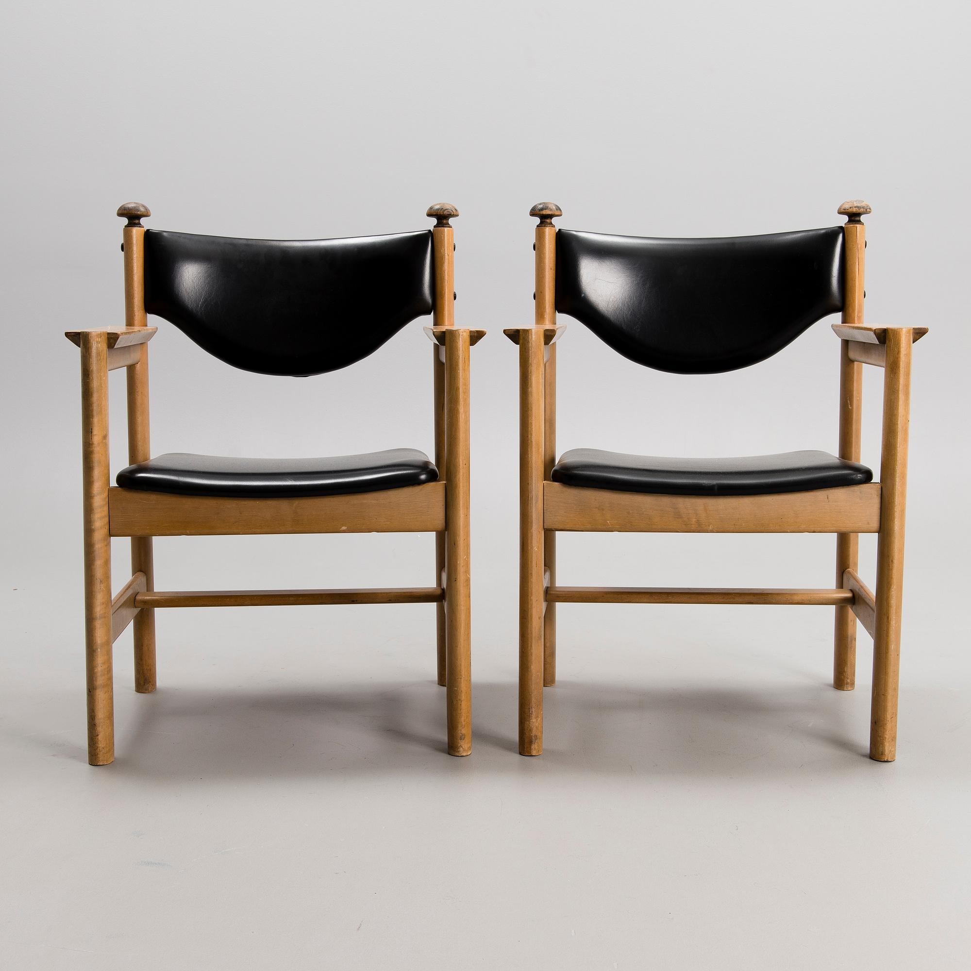 ERIK UHLENIUS, a pair of "Pixen" open armchairs for Lepokalusto 1960s.