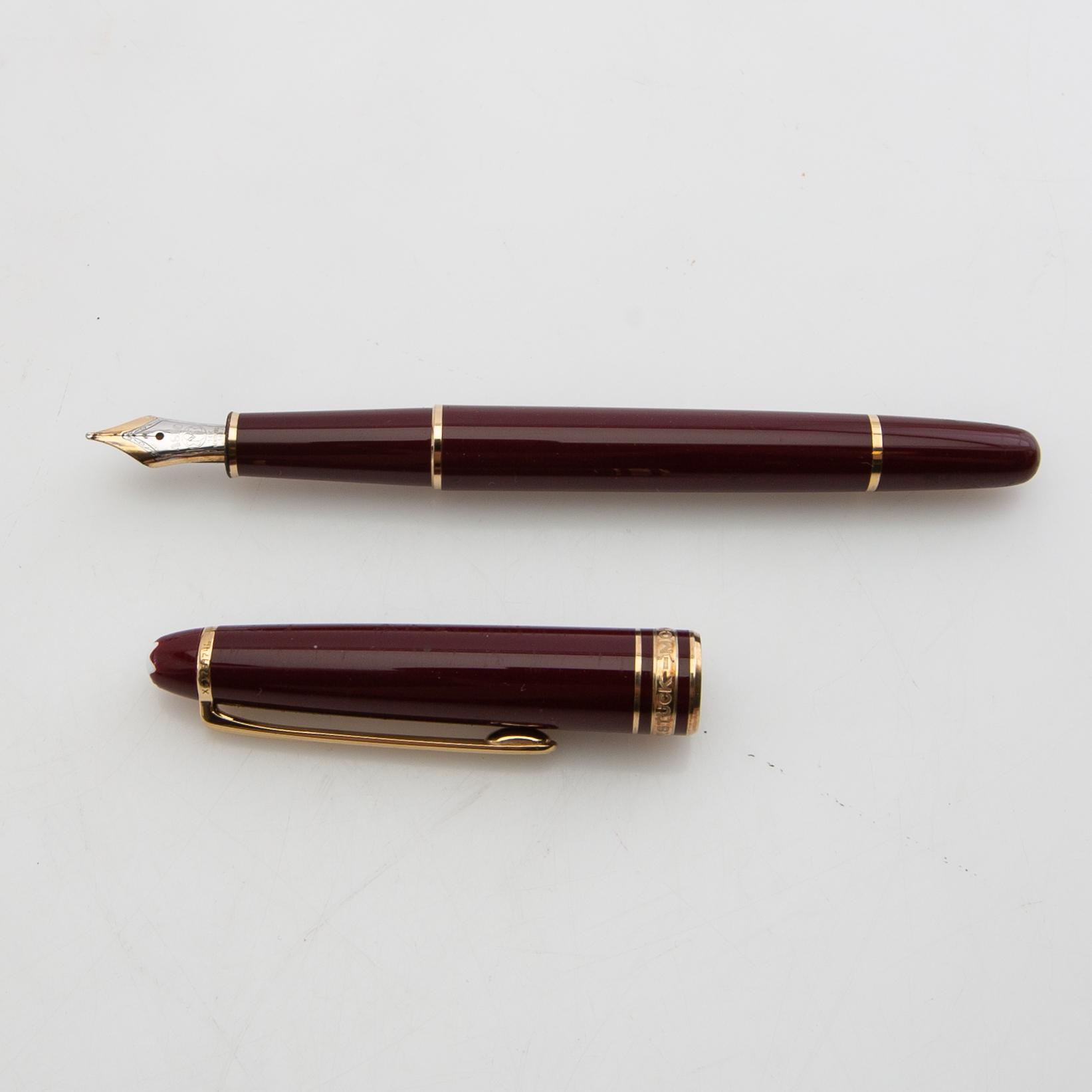 Mont Blanc fountain pen and ballpoint pen "Meisterstück".