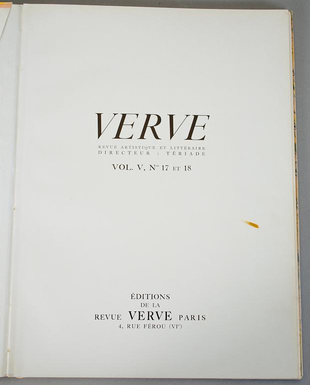 BOK, "P. Bonnard", Verve, Vol. V No. 17-18, Paris, 1947.