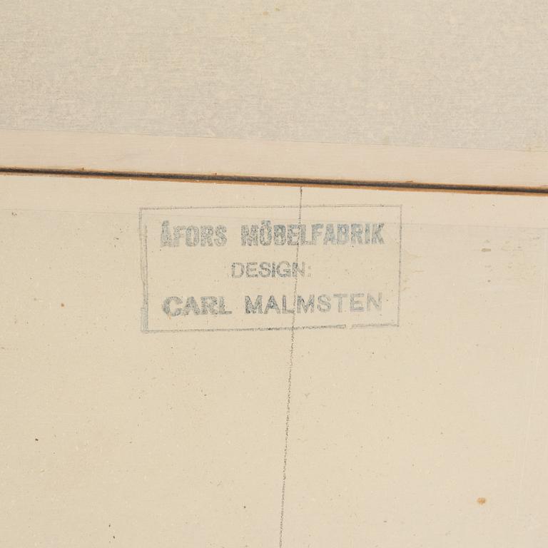 Carl Malmsten, matbord "Herrgården", Åfors Möbelfabrik.