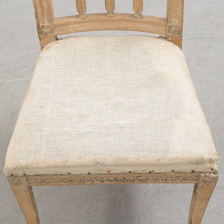 A 18th century gustavian chair.