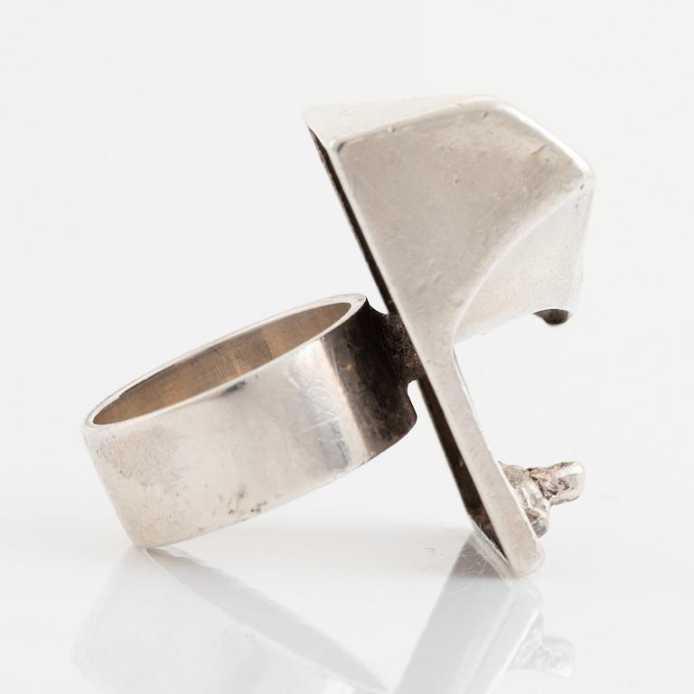 Björn Weckström, ring, silver, Lapponia 1970.
