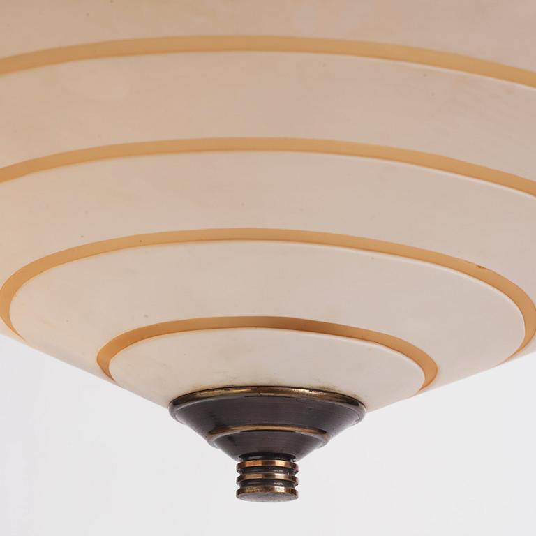 Edward Hald, a ceiling lamp, Orrefors, 1930s.