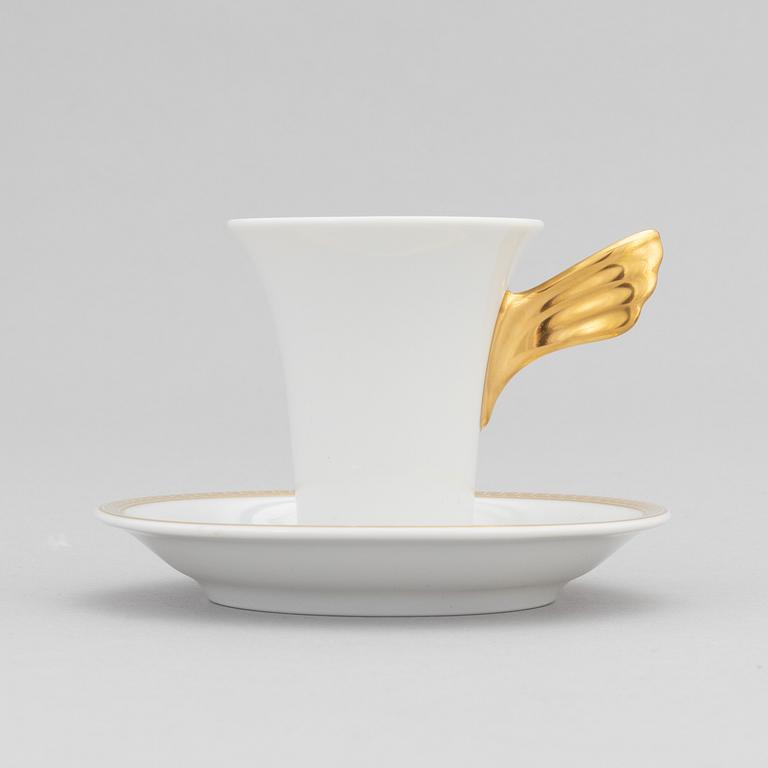 Versace, tableware, 29 pcs, porcelain, "Ikarus Medallion Méandre d'Or", Rosenthal.