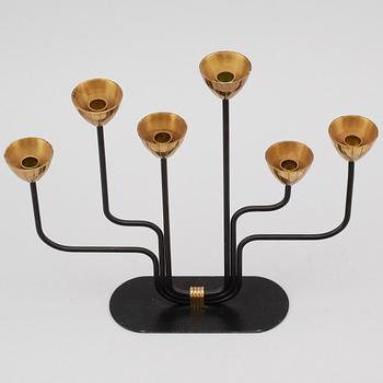 LJUSSTAKE, mässing, Gunnar Ander, Ystad Metall, 1900-talets mitt.