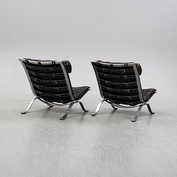 A pair of 'Ari' armchairs designed by Arne Norell, Norells Möbler, model designed in 1966.