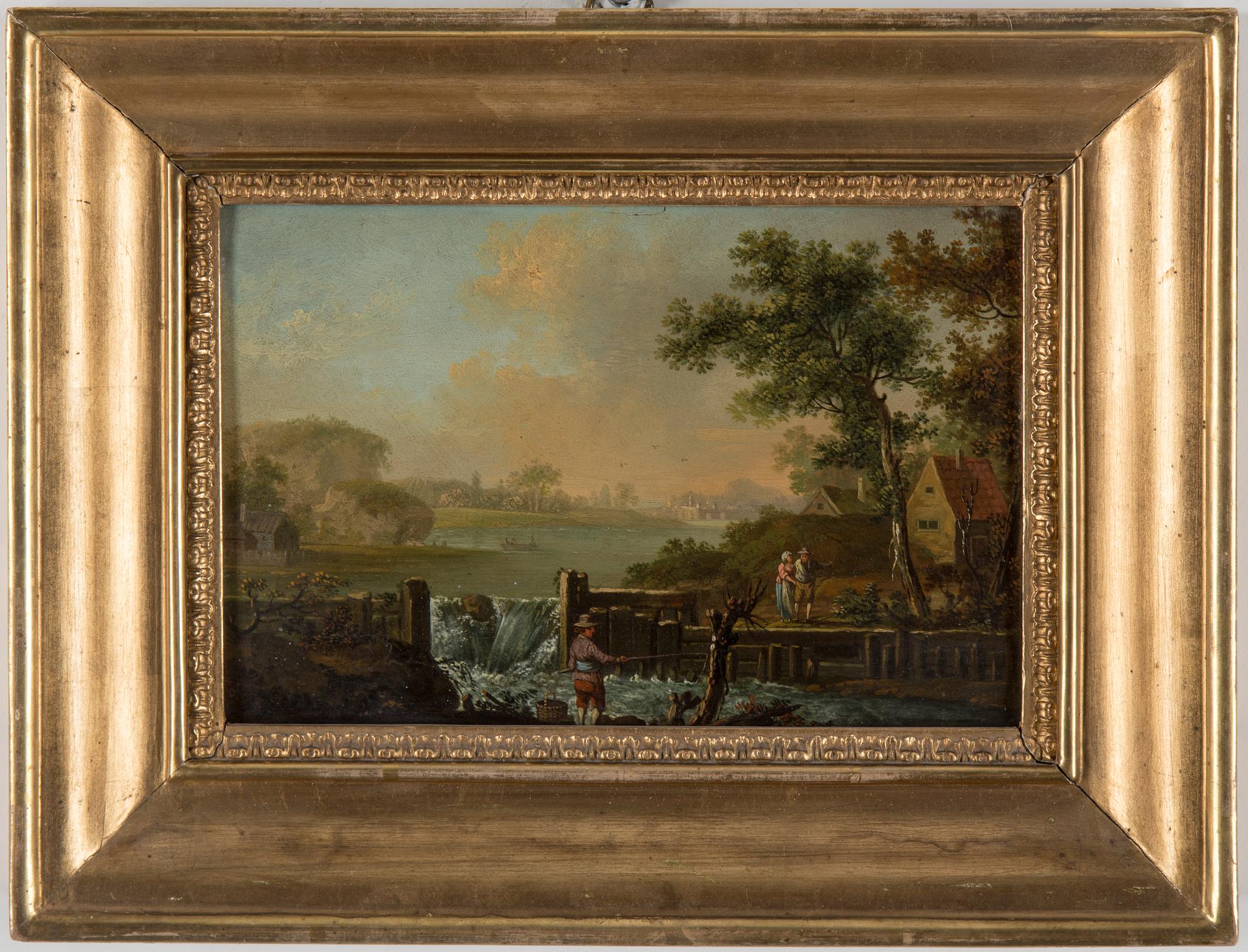 UNKNOWN ARTIST, oil on panel, not signed, 19th century.