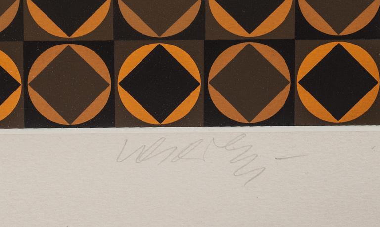 VICTOR VASARELY, färgserigrafi, signerad och numrerad 199/250.