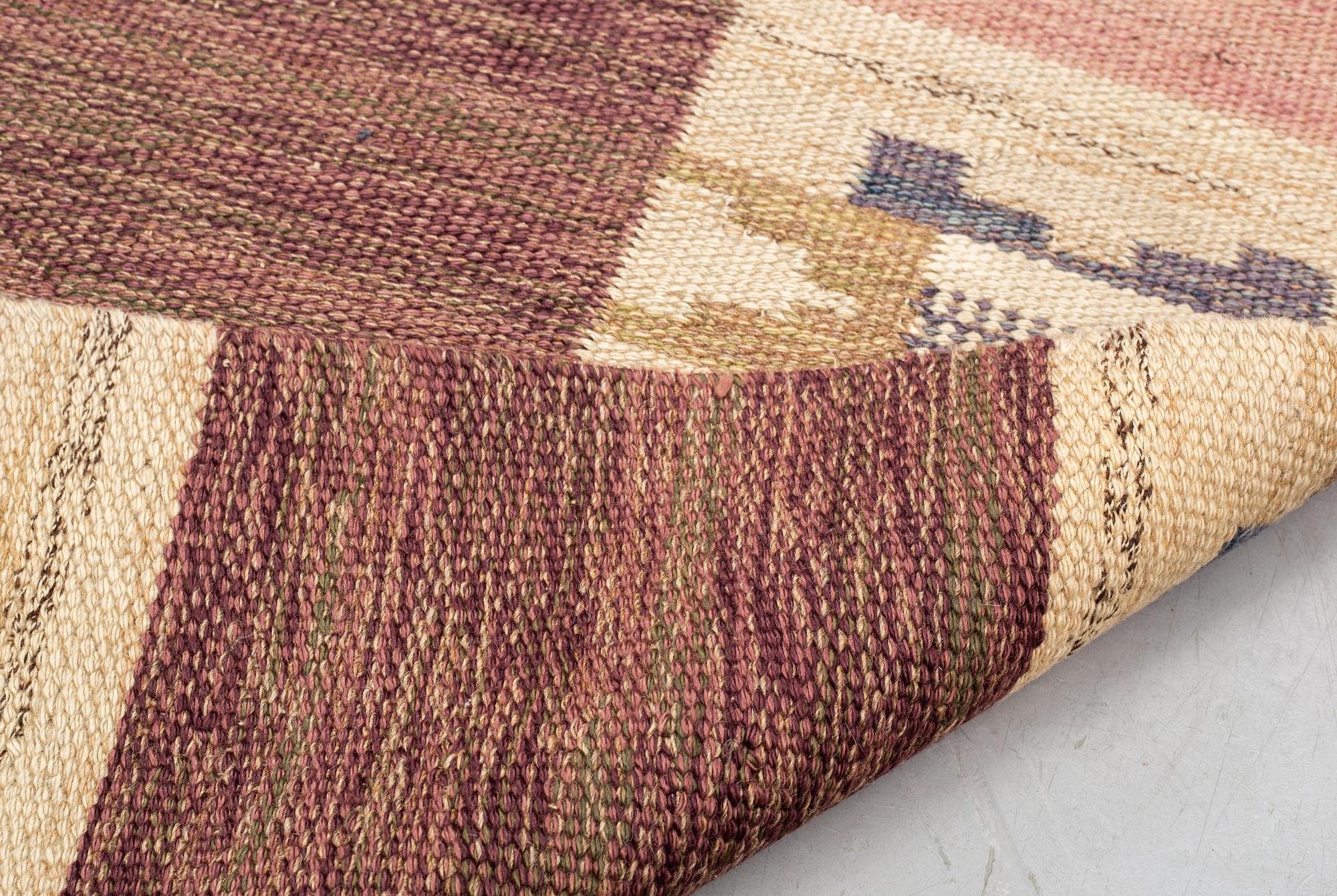 Märta Måås-Fjetterström, a carpet, "Rutmattan", flat weave, ca 290,5-294,5 x 200-203 cm, signed MMF.