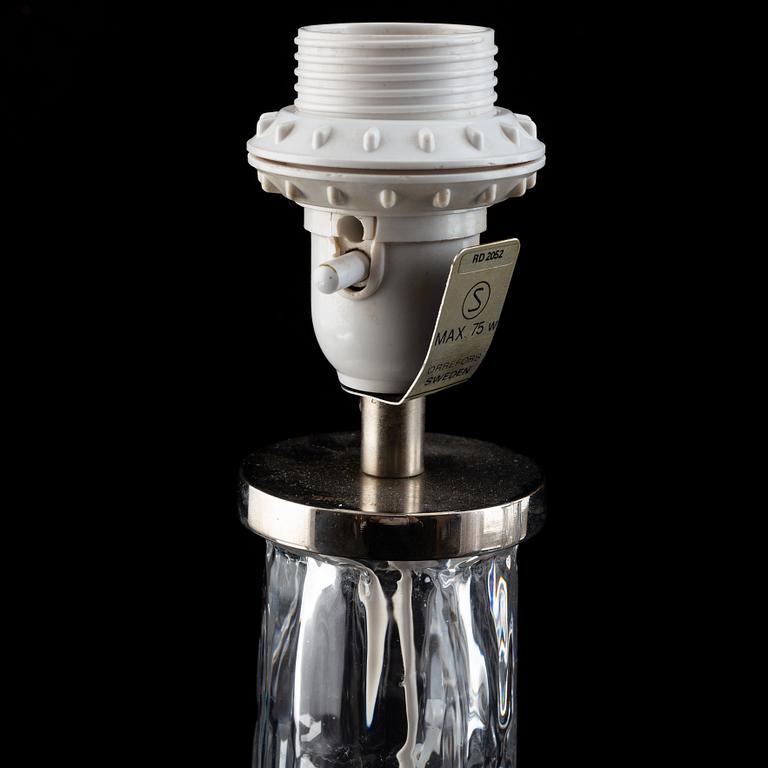 Carl Fagerlund, bordslampor, ett par, Orrefors, 1900-talets andra hälft.