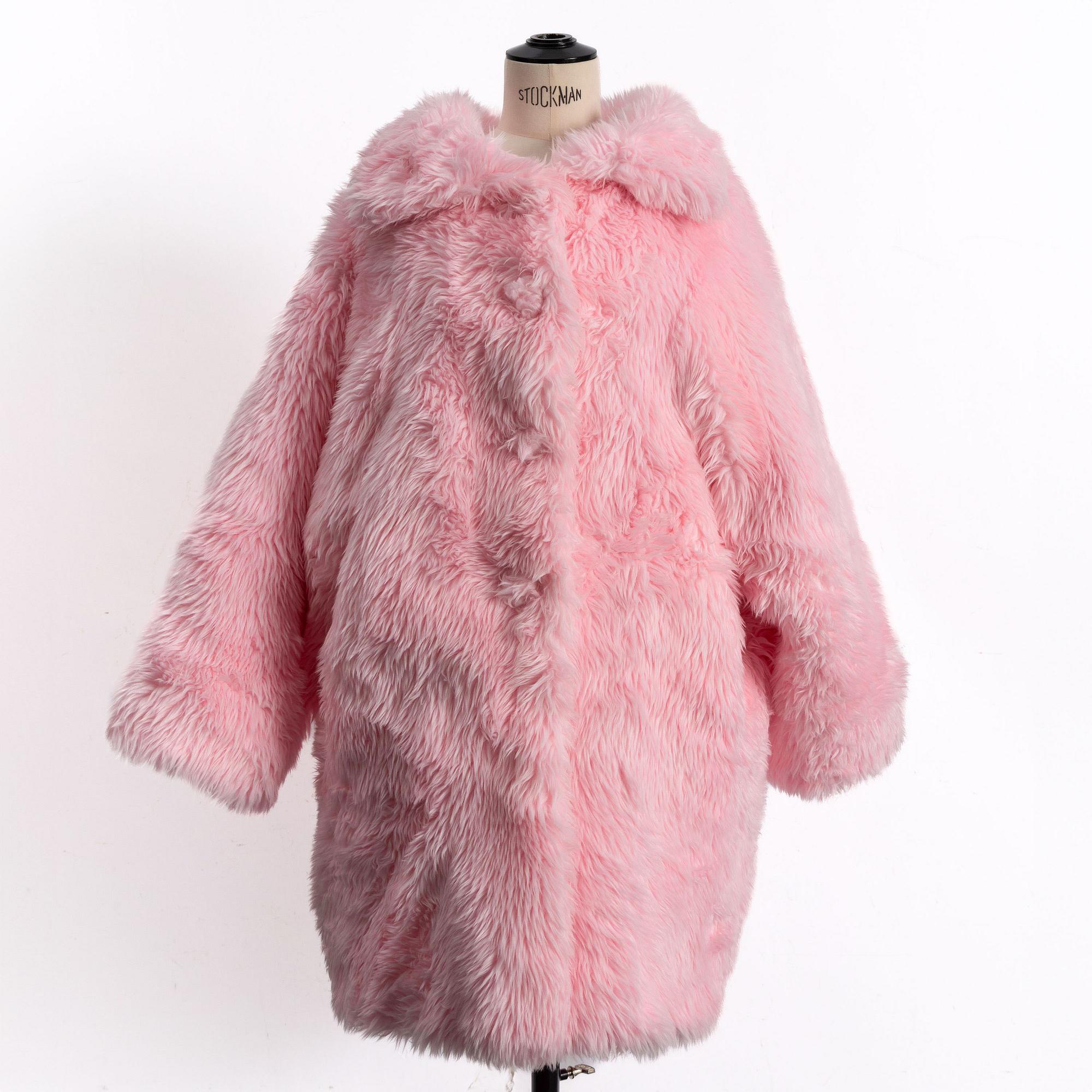 Balenciaga, "Faux Fur Coat", size F34.