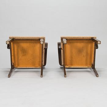 A pair of 1930's armchairs for HMN Huonekaluliike Mikko Nupponen Finland.