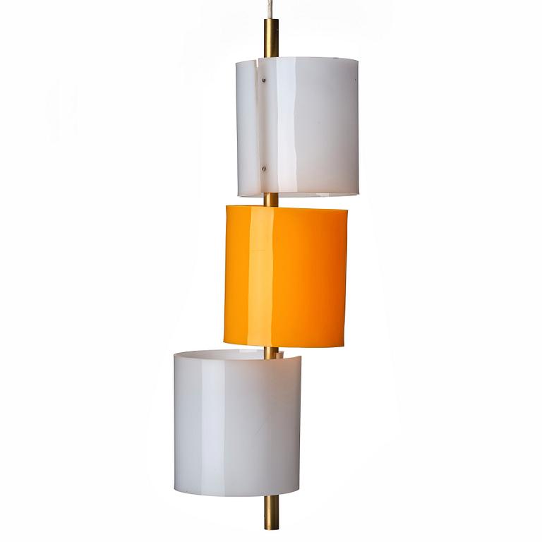 Hans Bergström, taklampa, modell "C-1131", ateljé Lyktan, Åhus 1950-60-tal.