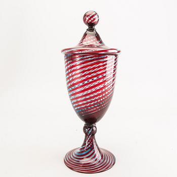 An Italian Murano glass goblet.
