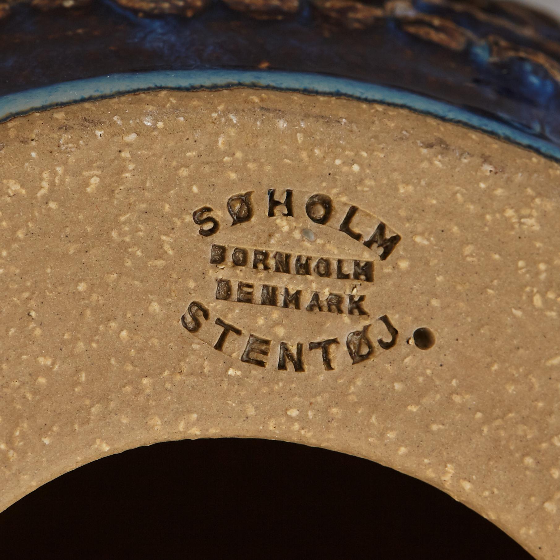 EINAR JOHANSEN, bordslampa, keramik,  Söholm stentöj, Bornholm, Danmark, 1900-talets andra hälft.