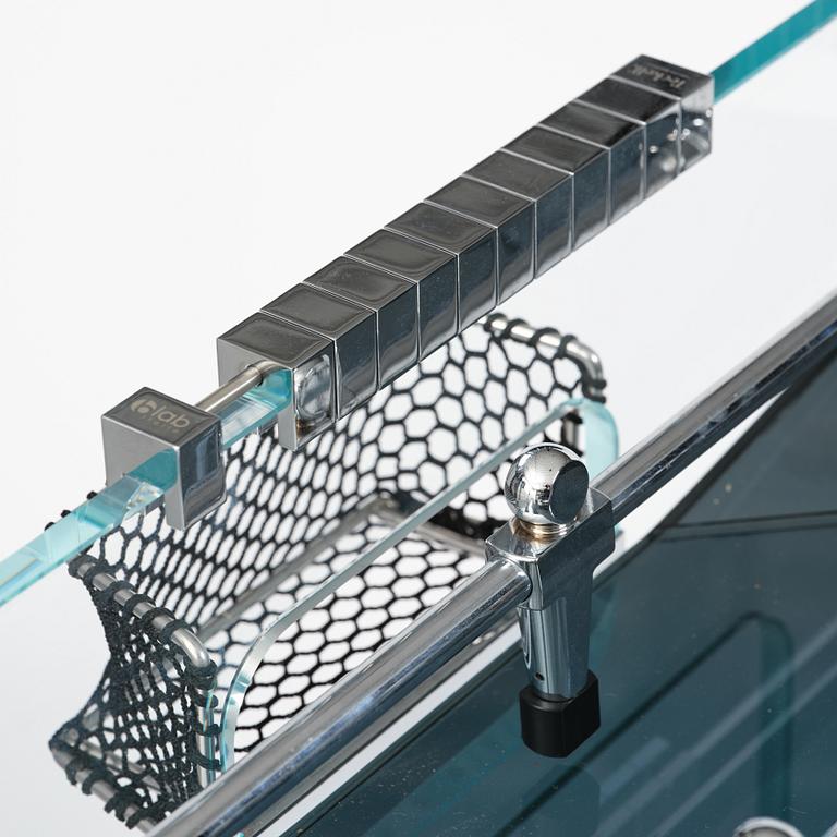 Adriano Design, foosball table, "Cristallino Classic", Teckell, Italy.