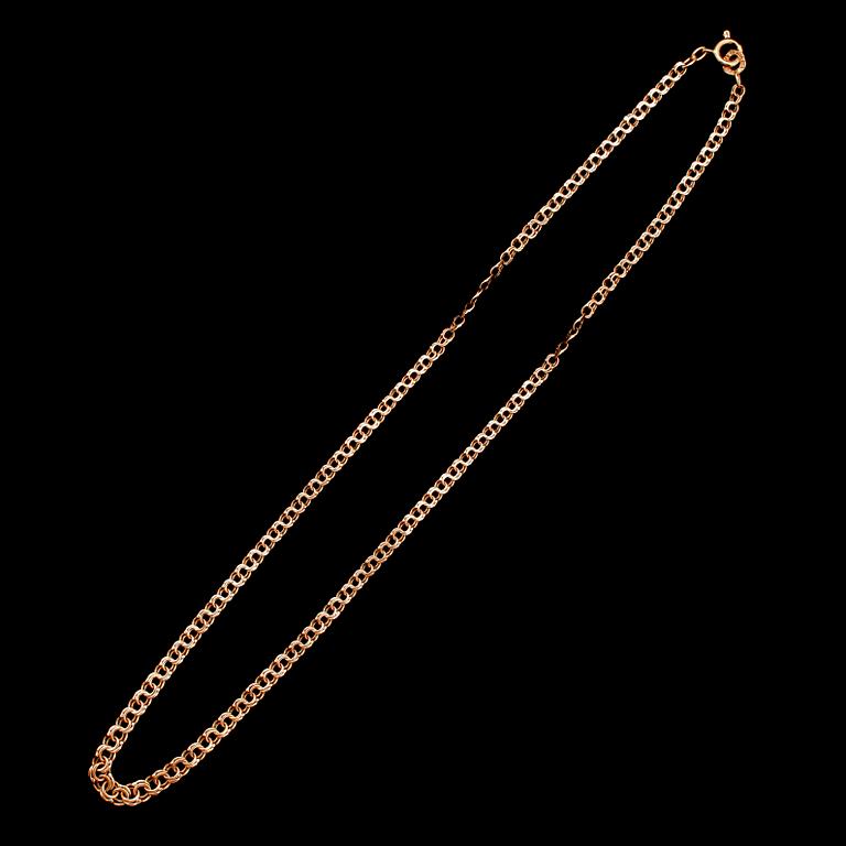 COLLIER, 18 k guld, Bismarck, 1957. Vikt ca 7 g.