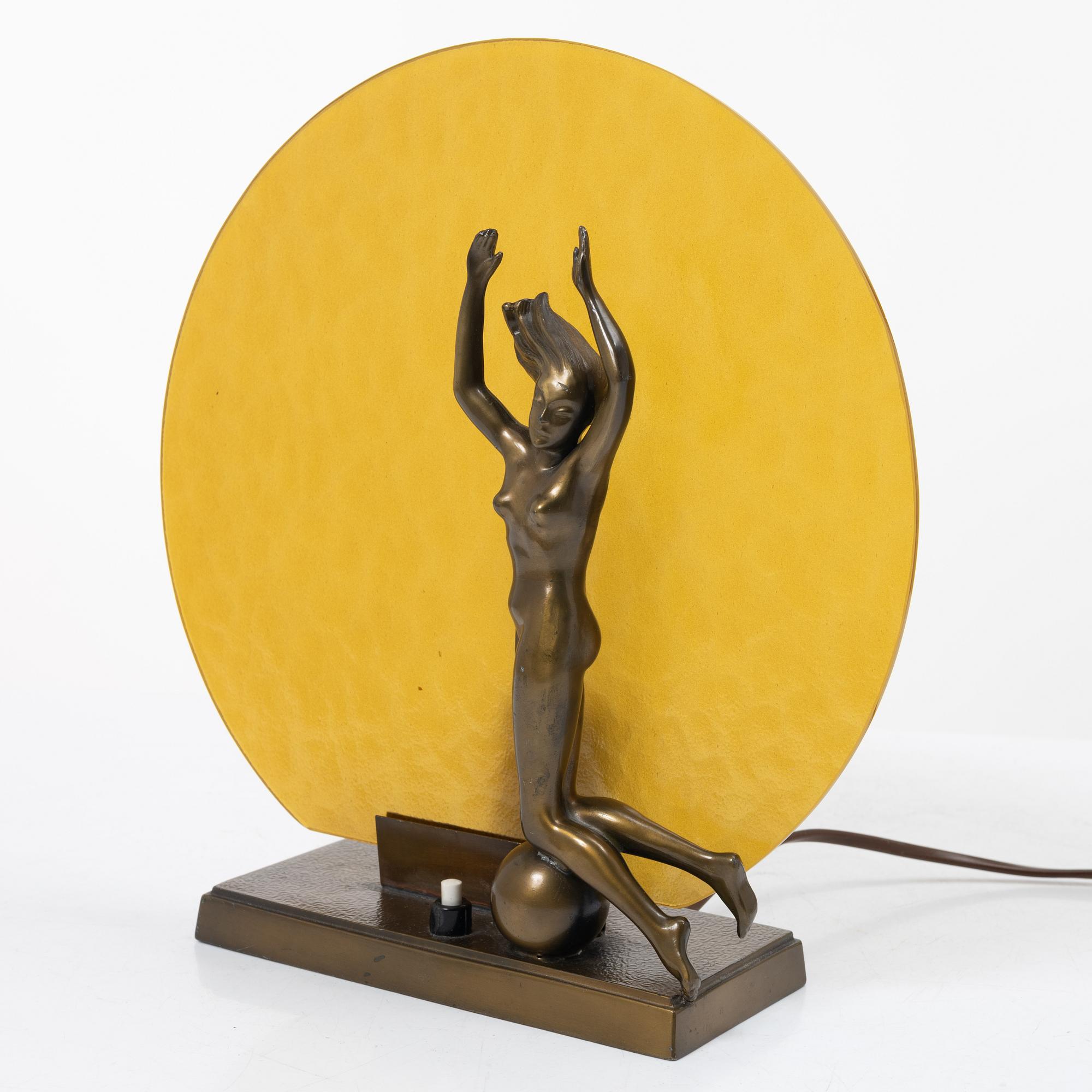 A table lamp, Stjärnmetall, 1920s/30s.
