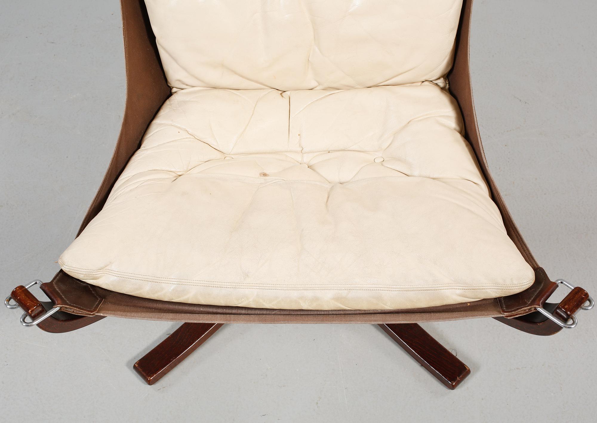FÅTÖLJ, "Falcon chair", Sigurd Russel, Vatne möbler, Norge, 1970-tal.