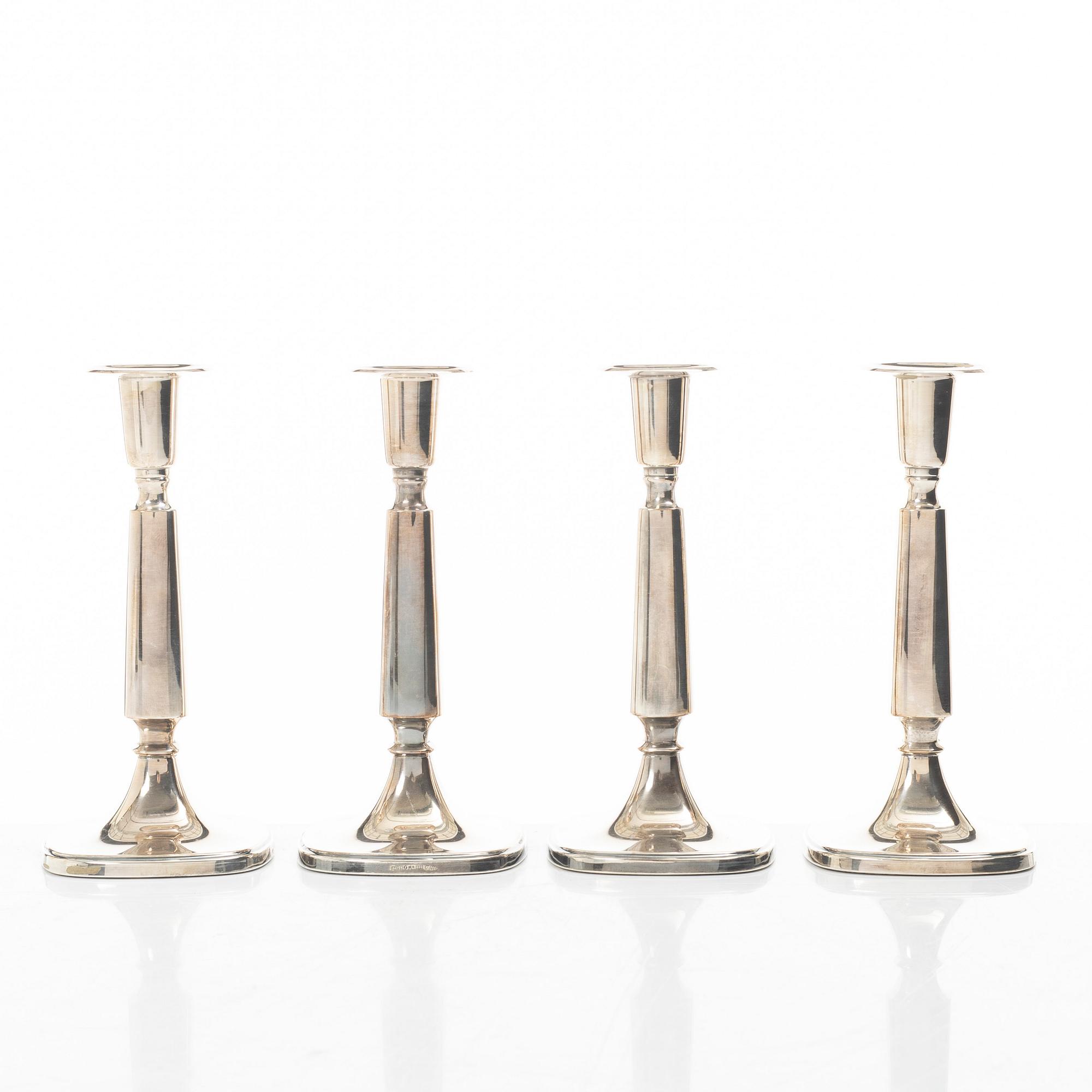 Tore Eldh, ljusstakar, 4 st, silver, Alton, Falköping.