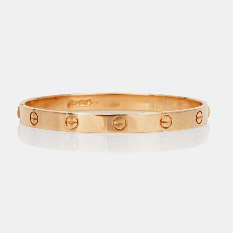 A Cartier "Love" bracelet.