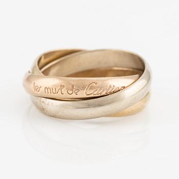 Cartier, ring, "Trinity", 18K guld i tre färger.