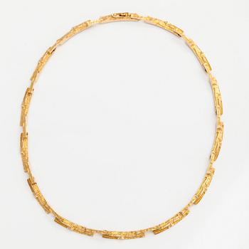 Björn Weckström, kaulakoru, "Tunturi", 14K kultaa. Lapponia 1976.