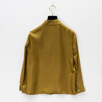 Prada, a silk twill blouse, size 36.