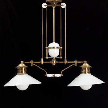 Biljardbordslampa, 1900-talets andra hälft.
