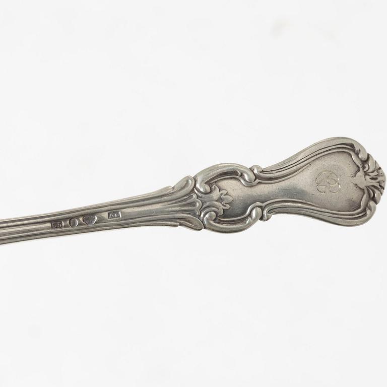 A silver cutlery set, model 'Olga', Sweden and Denmark, including mark of Alfred Ambrosius, Stockholm 1867 (53 pieces).