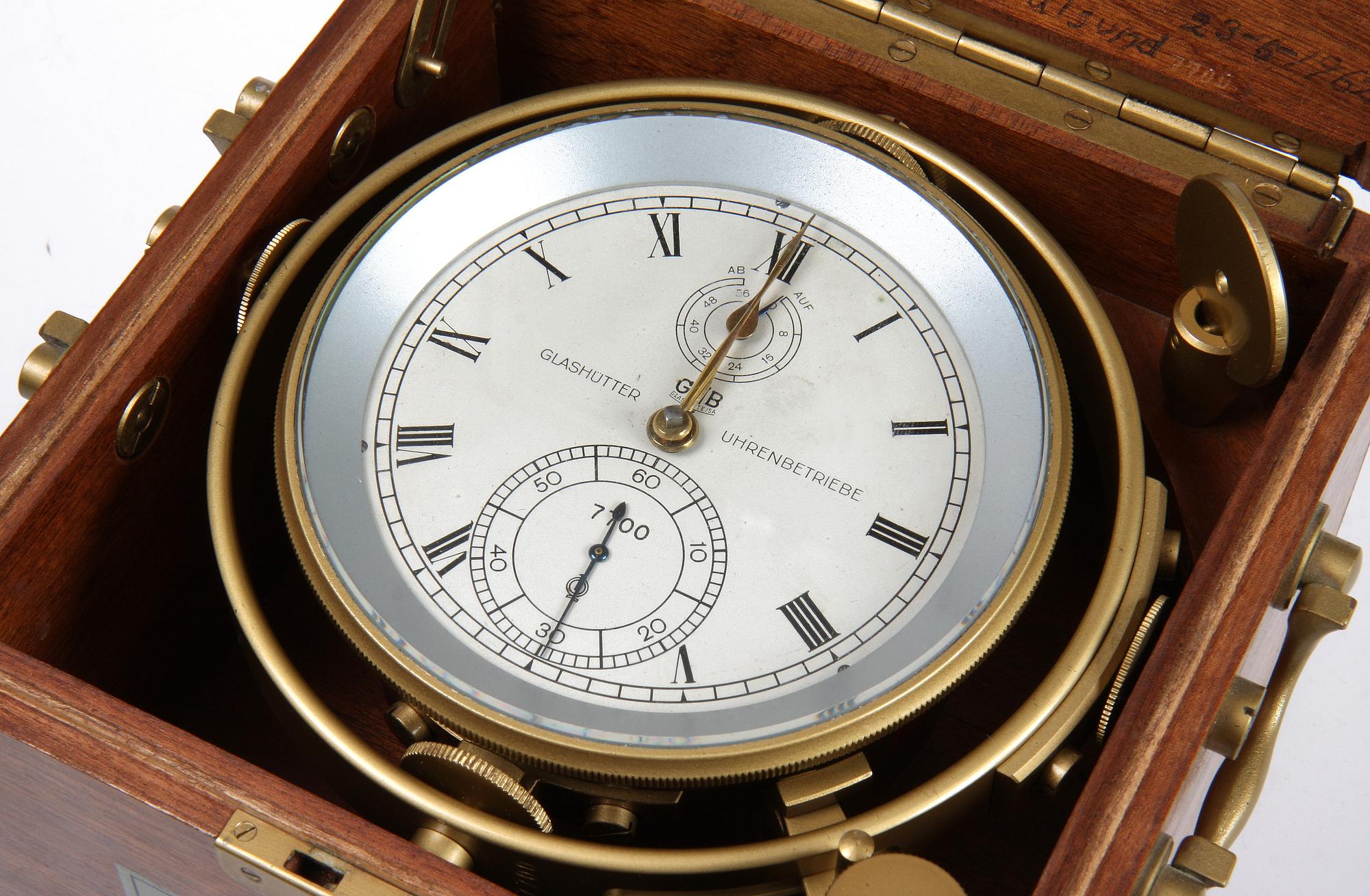 KRONOGRAF/SKEPPSUR, Glashütter, Tyskland, 1900-talets mitt.