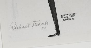 EINAR NERMAN, 3 st, tusch, signerade.