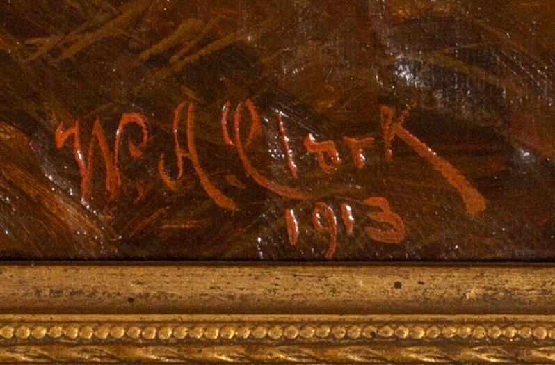 WILLIAM ALBERT CLARK, olja på duk, signerad och daterad 1913.