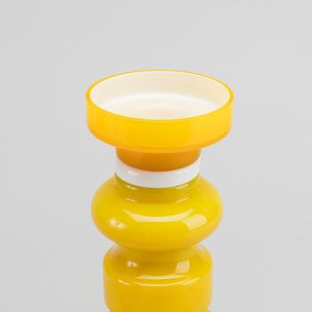 LJUSSTAKE/VAS, glas 1960/70-tal.