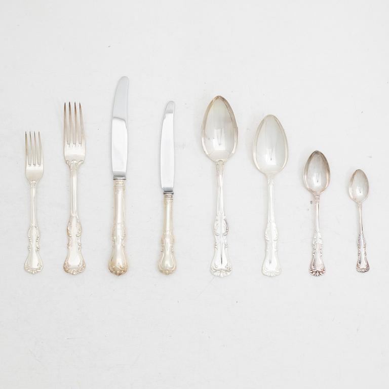A Swedish silver cutlery set, 'Prins Albert', GAB, Eskilstuna ( 59 pieces).