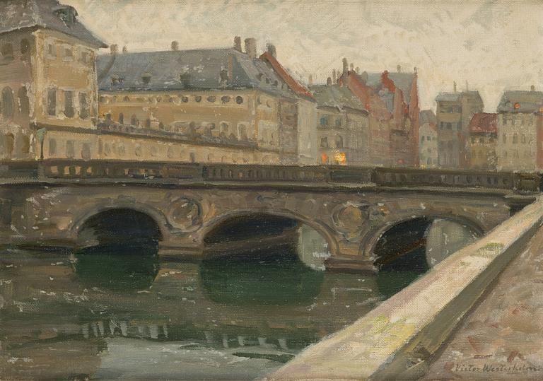 Victor Westerholm, oil on canvas, signed.