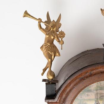 A Dutch wall clock, 18th/19th Century.