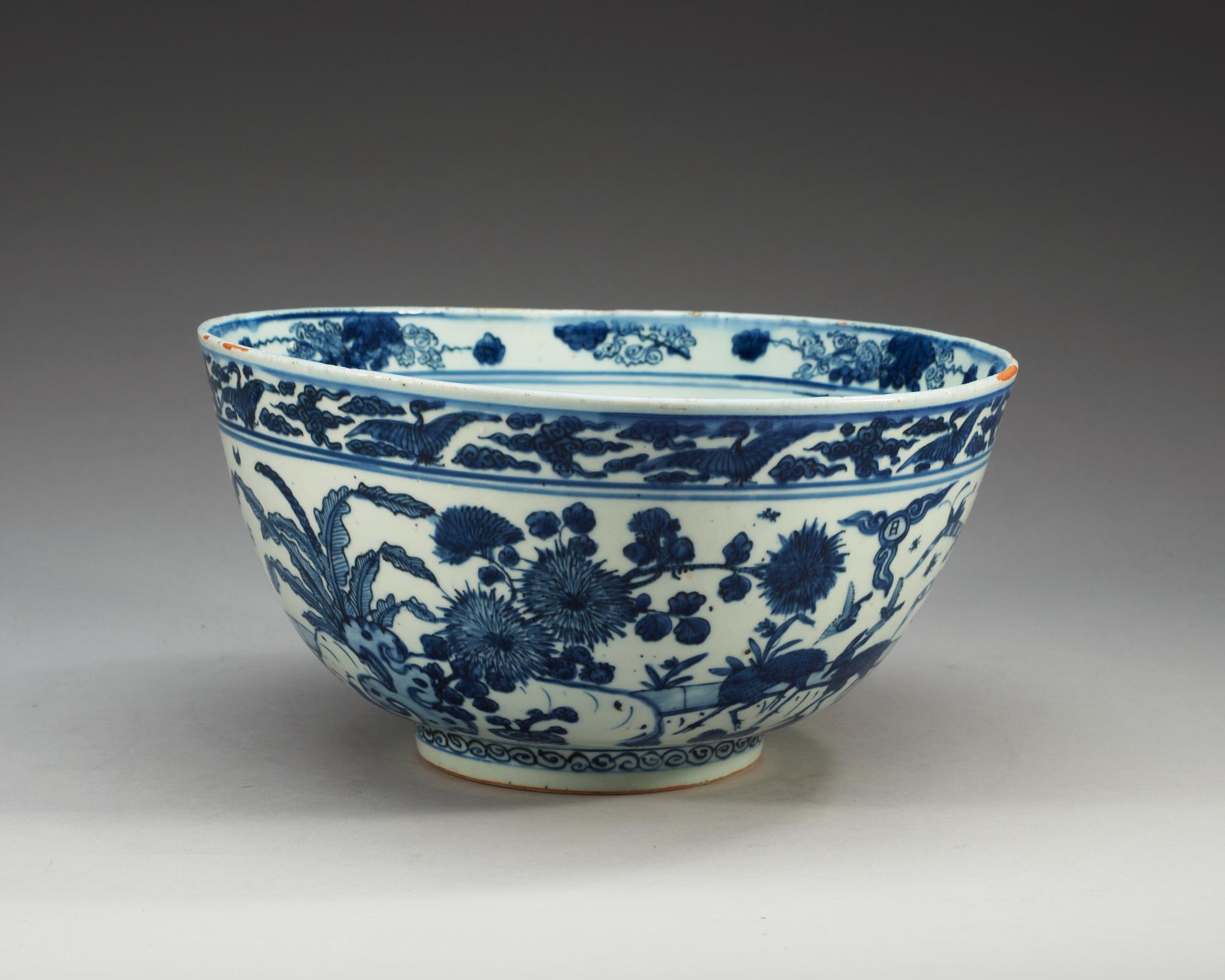 BÅLSKÅL, porslin. Ming dynastin, Wanli (1573-1620).