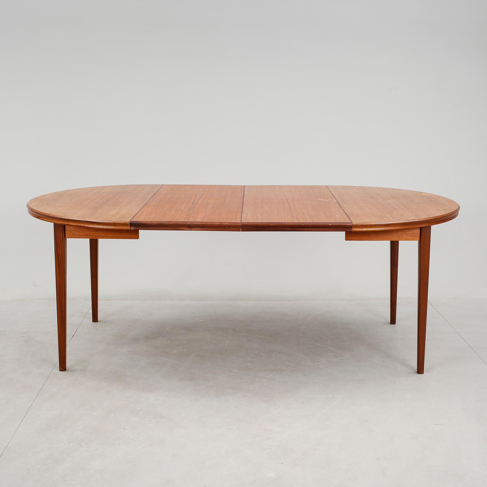 MATSALSGRUPP 9 delar, teak, 1900-talets mitt.