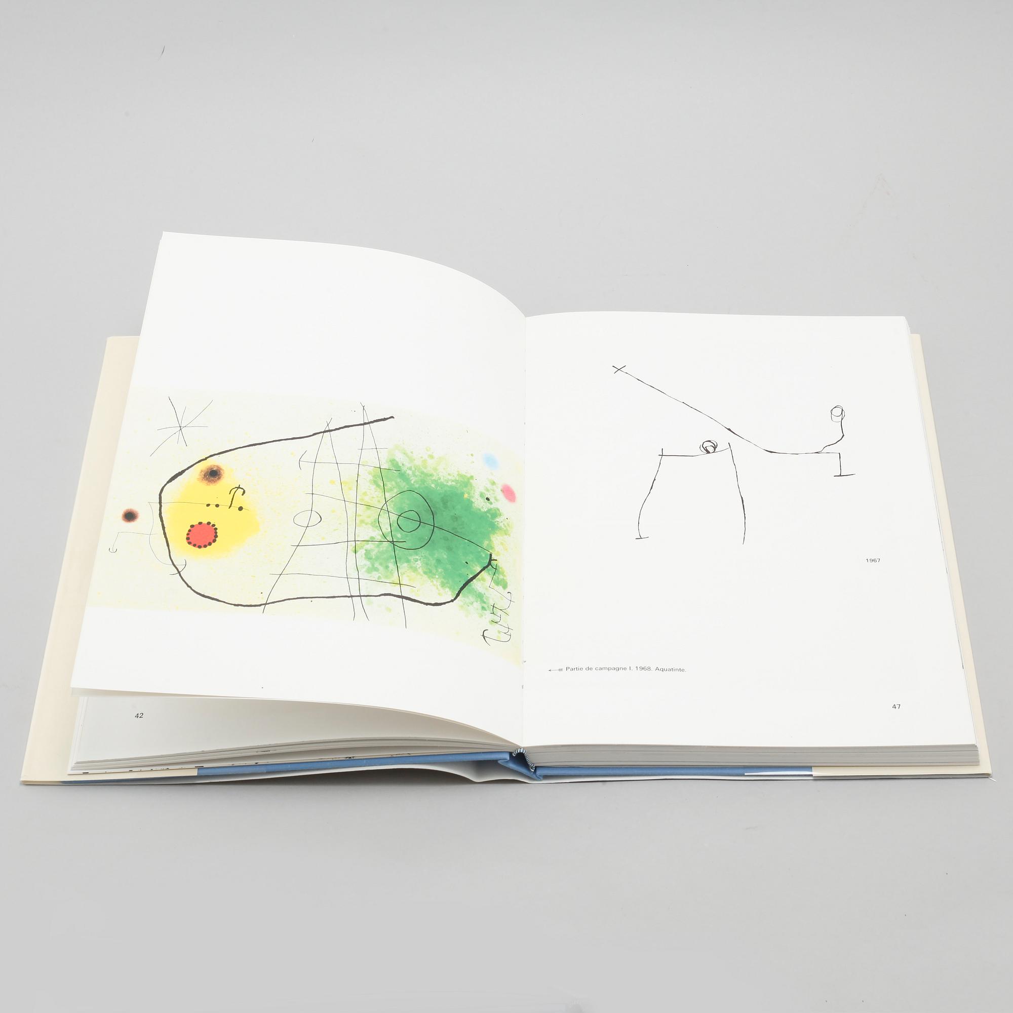 BÖCKER, 2 st, "Miró a L'encre" samt "Miró Lithographe III", 1972 och 1976.