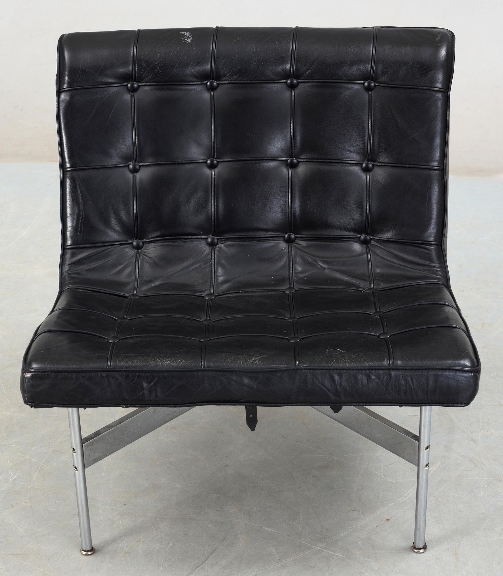 FÅTÖLJ, möjligen Ross Littell, "New York Lounge chair", 1900-talets andra hälft.