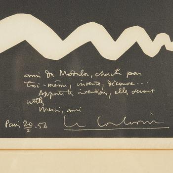 Le Corbusier, färglitografi, 1956, signerad i trycket.