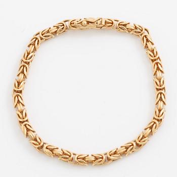 Bracelet, 18K gold, emperor link.