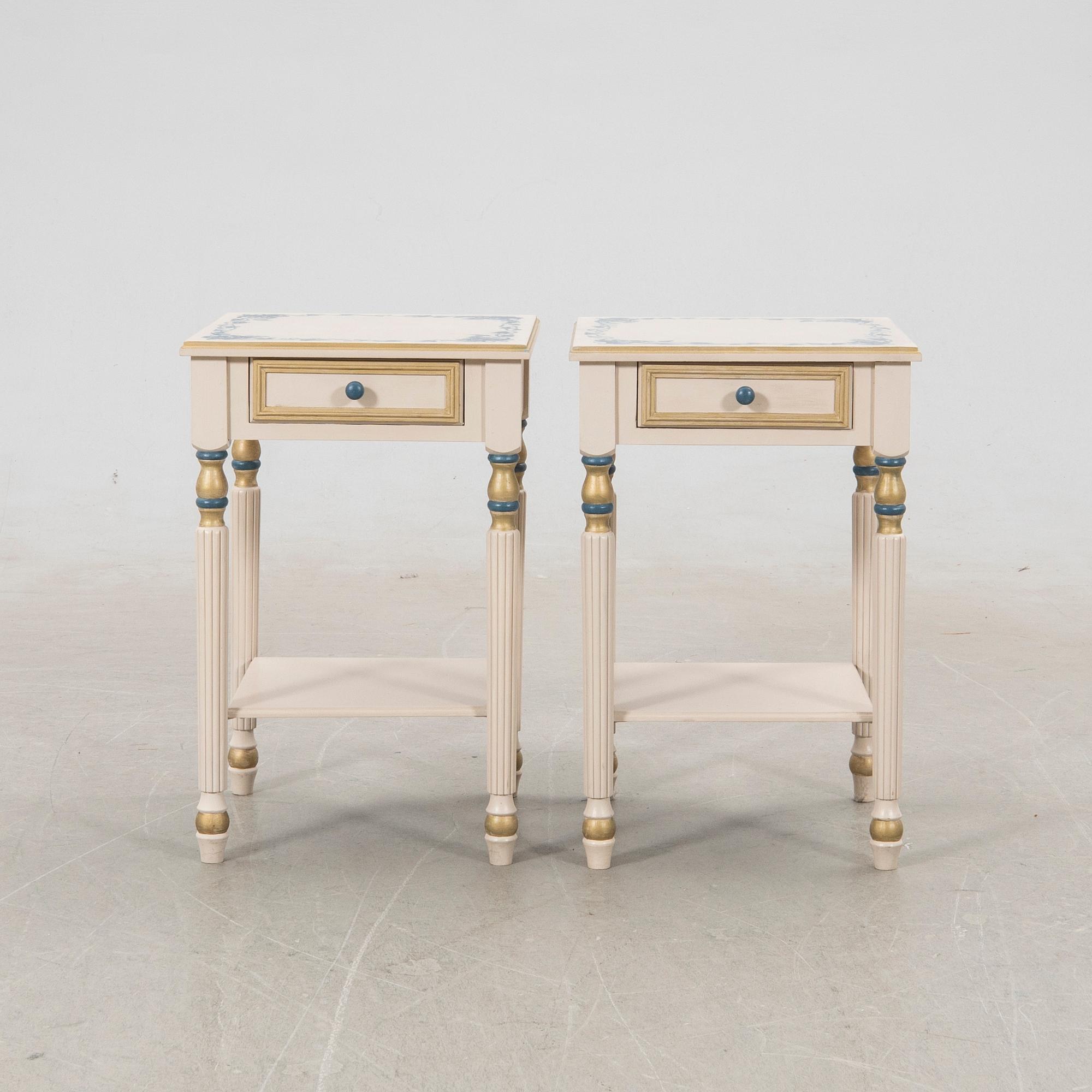 Sängbord, 1 par, 1900-/2000-tal.